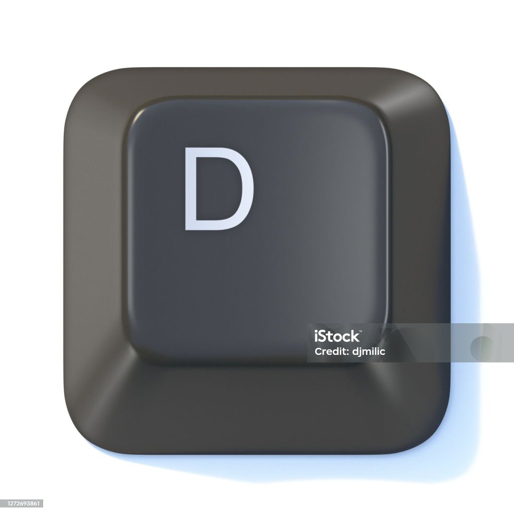 Keypad Letter D Black Computer Keyboard Key Letter D 3d Stock Photo - Download Image ...