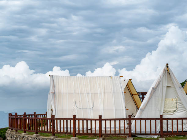 istock Tent camp on the mountain 1272696130