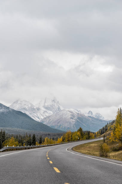 istock winding mountain road in Banff National Park 1272710268