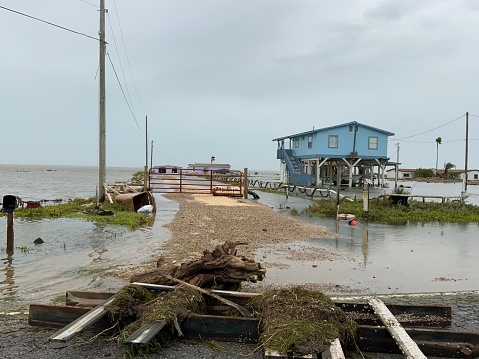 Damage photos from Hurricane Hanna. Hurricane Hanna  was the first hurricane to make landfall in the United States during the historically active 2020 Atlantic Hurricane Season. The hurricane made landfall on July 25, 2020. It was also the first hurricane to hit the Texas Coast since Harvey in 2017 and the first to hit Texas in July since 2008.