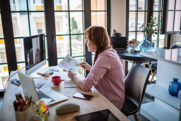 istock Having a video conference call at home 1272722698
