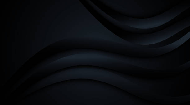 istock Black abstract curve vector background  for card, annual business report, poster template 1272723792