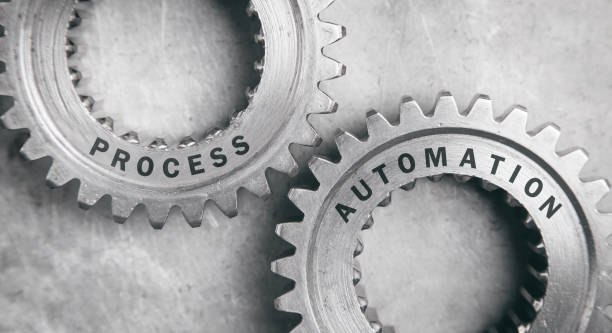 istock Metal cogwheel gears. Process Automation 1272725400