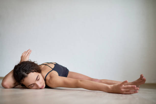 istock Woman lying in unnatural pose 1272730750