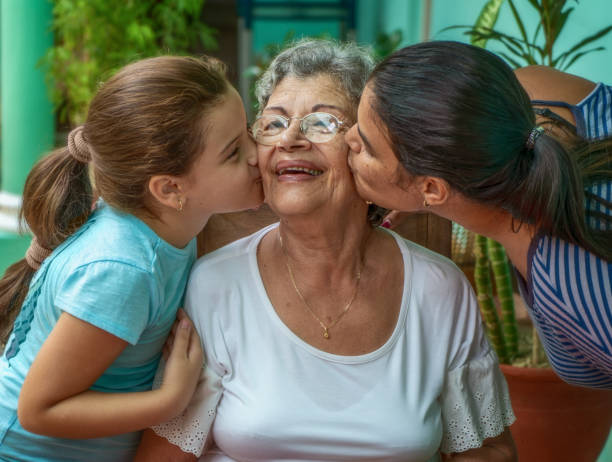 istock Kissing the old woman 1272736932
