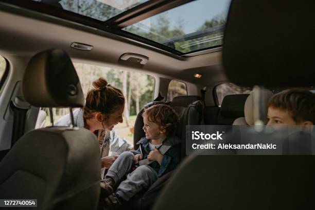 Getting Ready For A Road Trip Stock Photo - Download Image Now - Car, Family, Driving