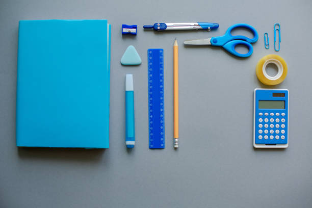 istock Flat lay of school supplies needed for a math class 1272740599