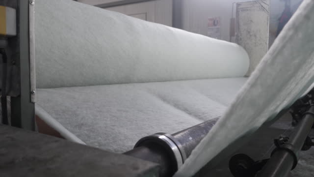 Recycling Textile In Factory, Part Of Machines In Recycling Textile Process, Textile Industry, Recycling Textile Industry, Recycling Textile Process.