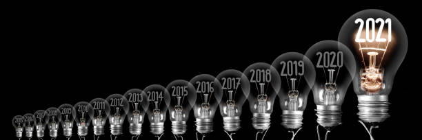 istock Light Bulbs with New Year 2021 1272746597