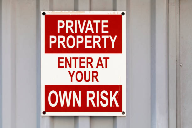 istock Private property - Enter at your own risk 1272750466