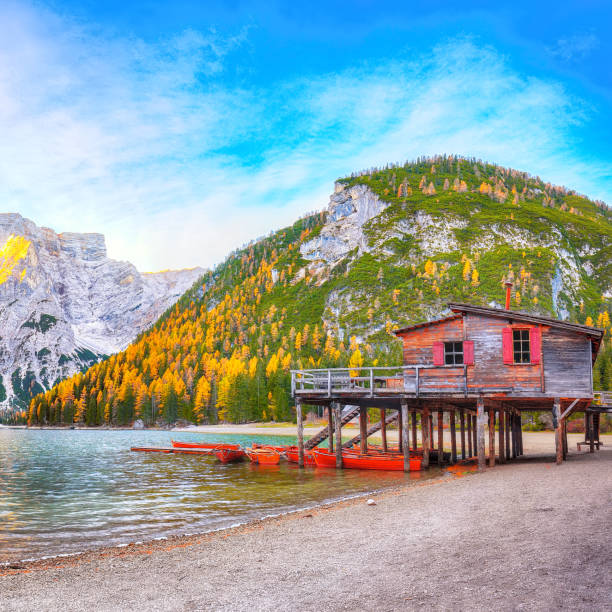 istock lake Braies at autumn 1272751030