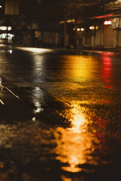istock Rainy night in the city. 1272753600