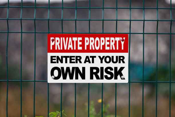 istock Private property - Enter at your own risk 1272757278