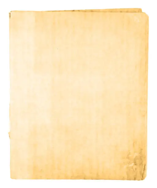 Vector illustration of Beige coloured vector background resembling textured corrugated old paper sheet or cardboard having frayed edges