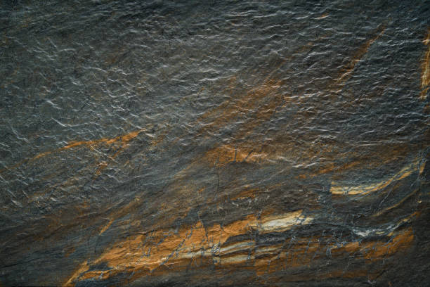 istock Golden gray ore mineral Texture background 1272760301