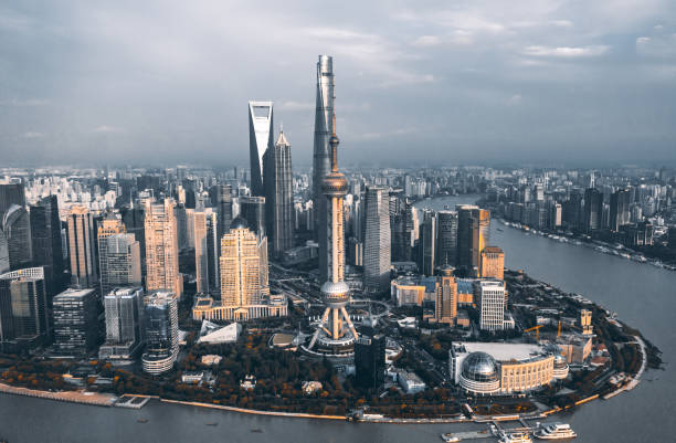 istock Shanghai city architectural scenery 1272760484