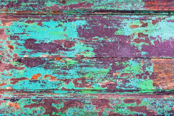 istock Abstract grunge wood planks texture background with peeling blue paint 1272768497