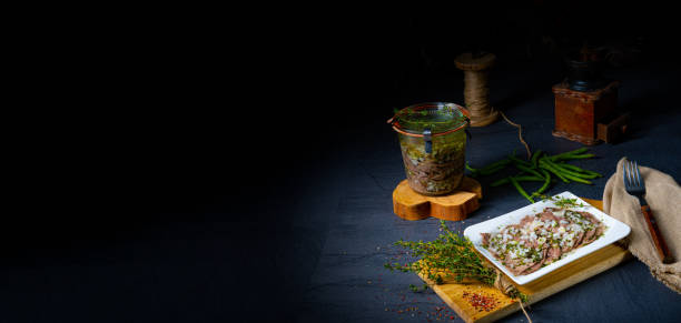 istock Delicious cold beef with vinaigrette 1272768962