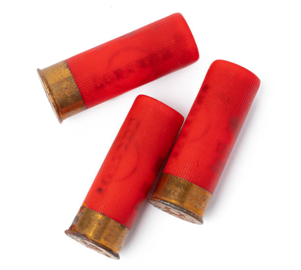istock Shotgun shell cartridge isolated on white background 1272769428