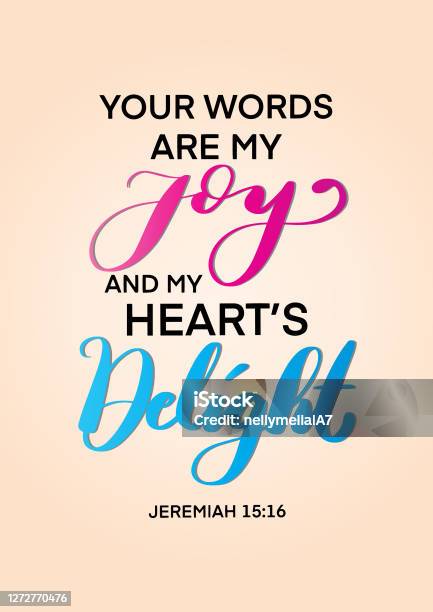 Your Words Are My Joy and My Heart's Delight {Poster} Your Words Are My Joy and My Heart's Delight {Poster}