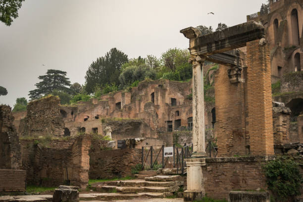 istock Ancient ruins in the imperial forums of Rome 1272775183