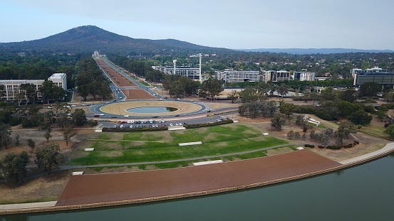 Aerial view of Canberra, Australia