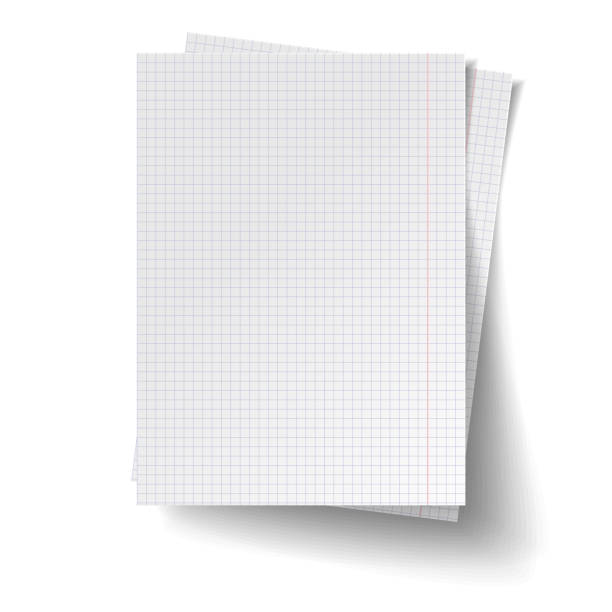 istock Two White blank sheets of square paper. Mock up of white note paper. Realistic vector illustration 1272795746