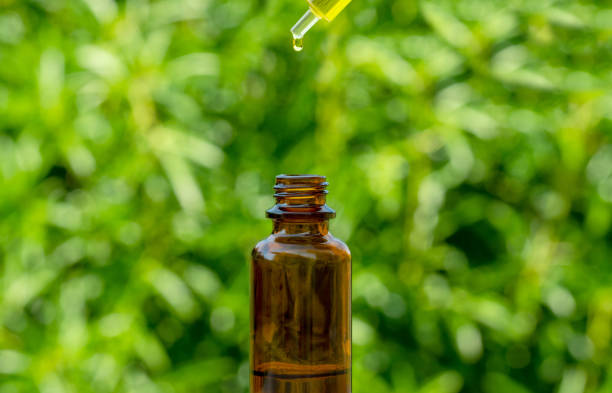 istock cannabis oil extracts in jars. 1272804054