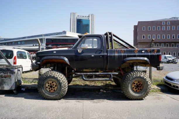 istock Vintage wreck off road cars 1272808119