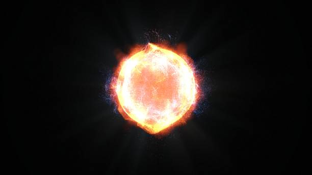 The Bright yellow sun of our solar system realistic 3D rendering and 3d illustration