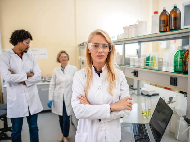 istock Portrait of scientist posing in lab 1272812042