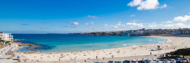 istock Panoramic view of Bondi beach Sydney NSW Australia 1272813798