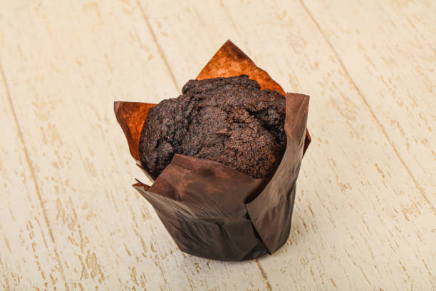 istock Tasty sweet Chocolate muffin bakery 1272817586