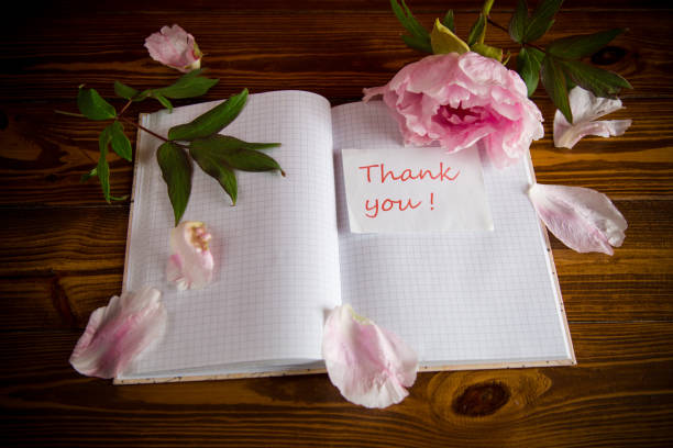 istock pink beautiful peony with petals, blank notebook and greeting card 1272820377