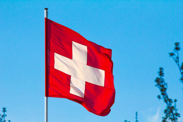 istock Switzerland national flag 1272823927