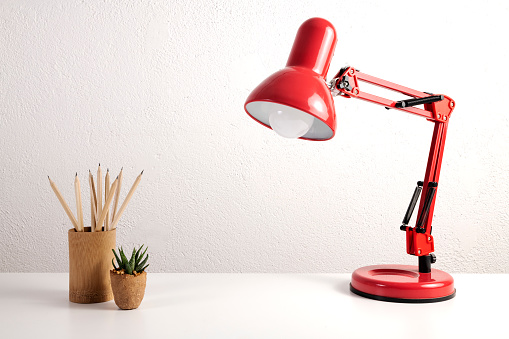 Desktop mix on a white office table. Business concept