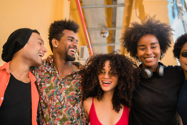 istock Afro friends having in the city. 1272827457