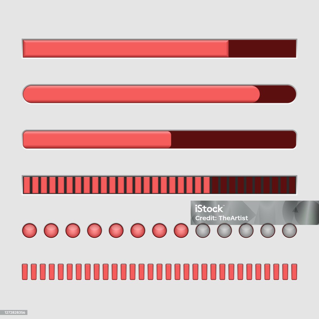 Loading Bar Vector Design Illustration Isolated On Background Stock ...