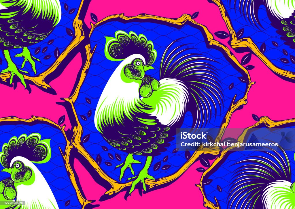 Chicken Streamless Pattern Chicken Seamless Pattern Stock Illustration - Download Image Now ...