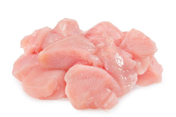 istock Raw chicken fillet isolated on white background 1272829430