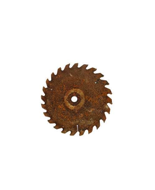 istock Rusty saw blade on white background. carpentry concept 1272831370
