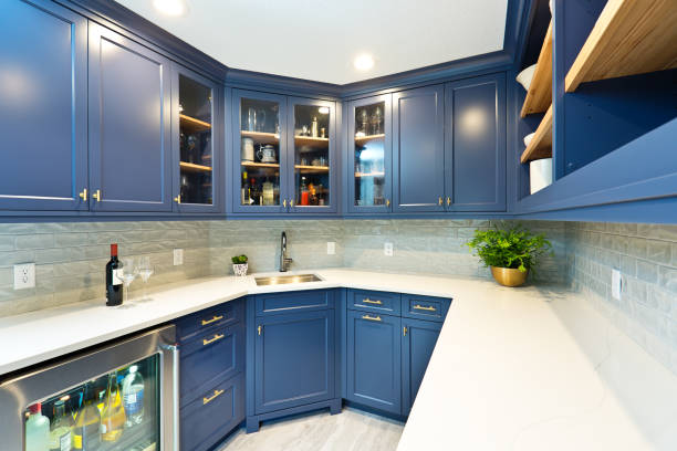 istock Remodeled Contemporary Bar Pantry Room 1272831414