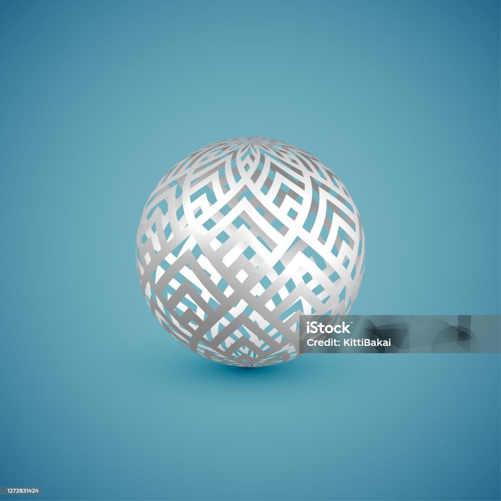 White Sphere Pattern Abstract White Pattern Sphere Vector Illustration Stock Illustration ...