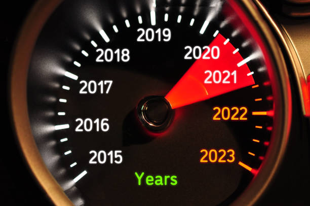 2021 Speedometer New year concept