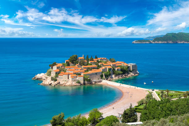 istock Sveti Stefan island in Budva 1272845907