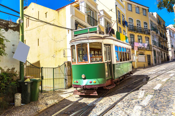 istock Vintage tram in  Lisbon 1272845946