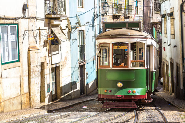 istock Vintage tram in  Lisbon 1272846132
