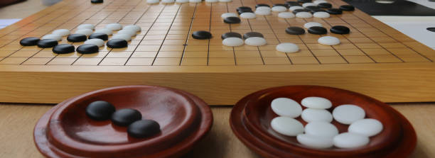 istock Macro closeup from Chinese Go Game 1272847199