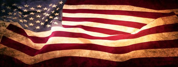 istock Grunge American flag 1272848781
