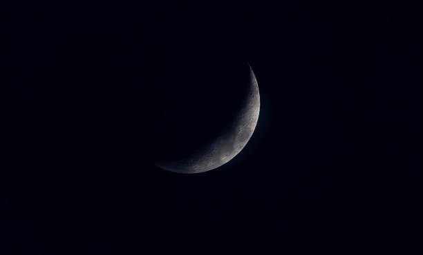istock Sickle shaped moon on the night sky 1272852103
